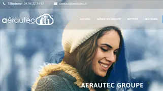 Aerautec - Site vitrine, ERP et application mobile pour l'aéraulique