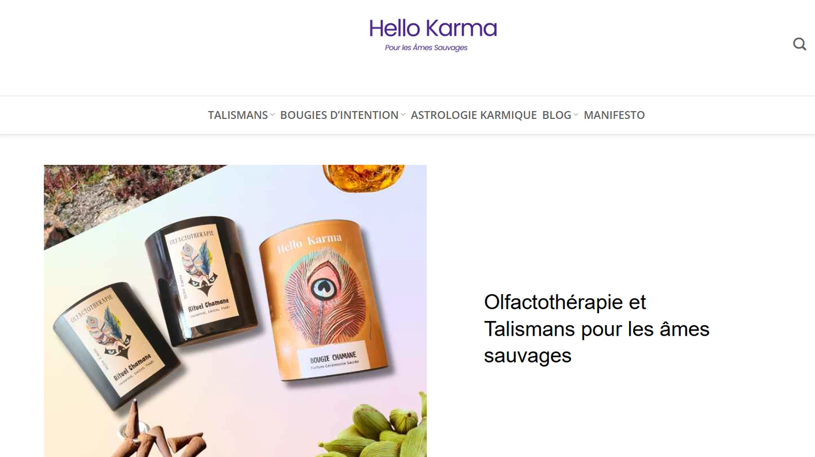 Hello Karma - Plateforme de bien-être et développement personnel