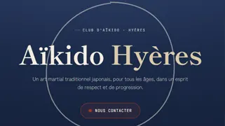 Hyères Aikido - Site vitrine pour club d'aïkido